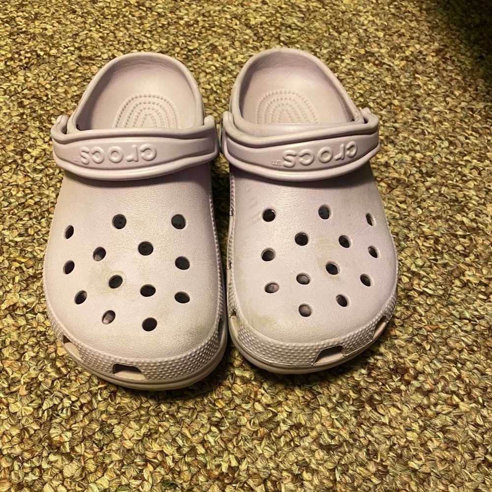 Purple crocs